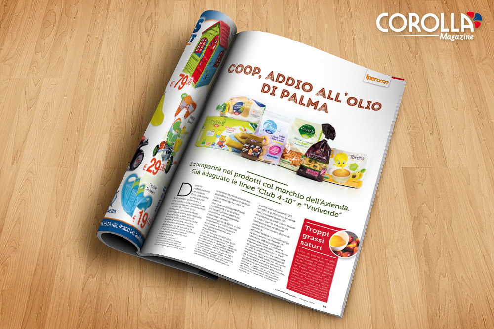 Coop, addio all'olio di palma