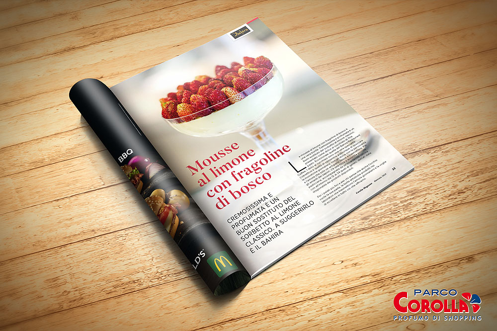 Mousse al limone con fragoline di bosco