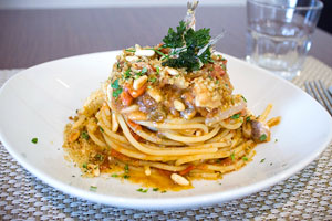 Spaghetti c' anciova, sapore di mare