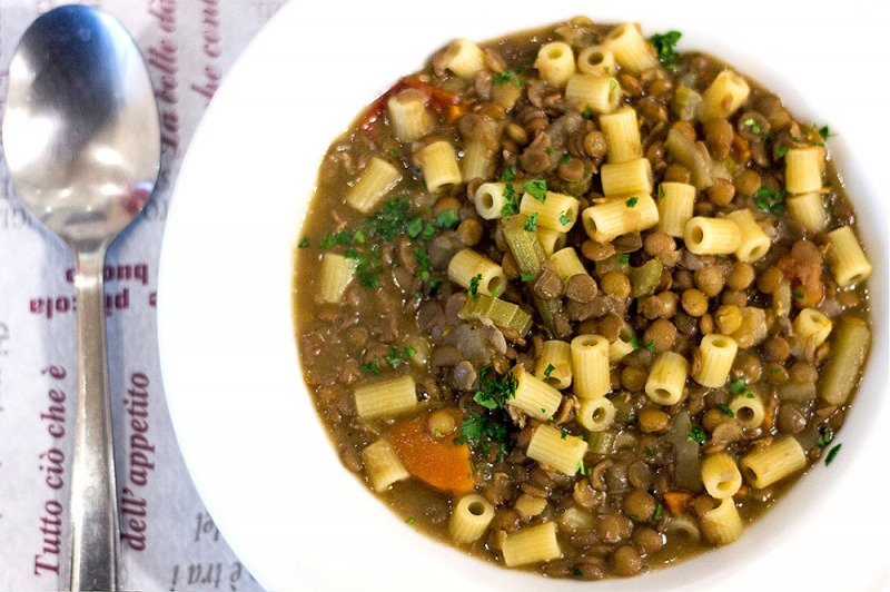 Pasta e lenticchie